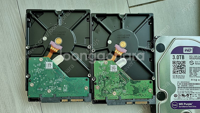 하드디스크 WD Purple 4tb, 3tb hdd--5