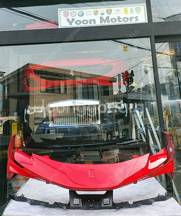 페라리 범퍼/본넷/헤드라이트/휠/기타부속 중고부품 판매...--3