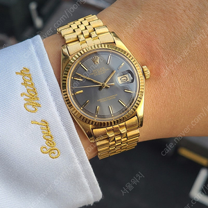 [정품] 롤렉스 데이저스트 36 올금통 고스트그레이판 18K 옐로우 쥬빌리 금통 (Rolex Datejust 36 Jubilee Ghost Dial 18K Solid YG)