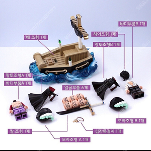 [원피스] 레고 커스텀 하비브릭S 미호크 팝니다.