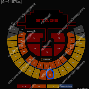 투애니원 VIP석 F1, F3 및 R석 2연석, 단석 판매합니다.