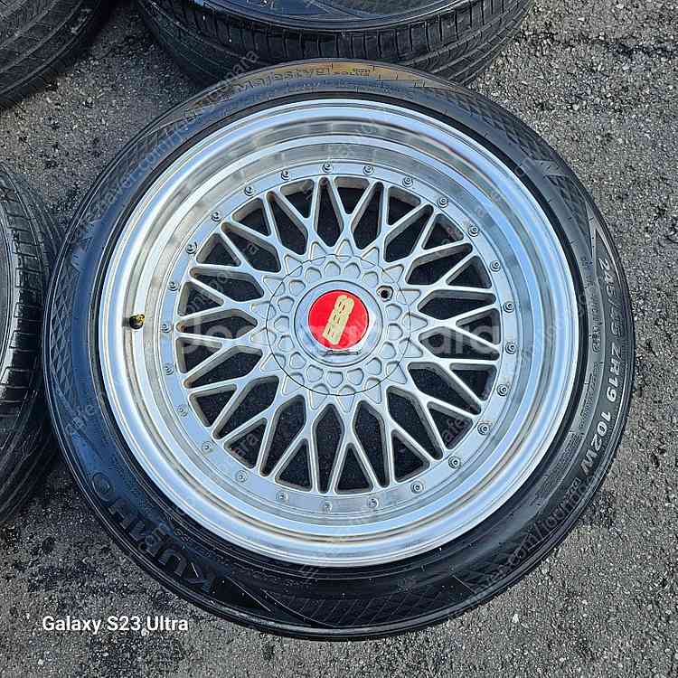 BBS ST 19인치 중고 휠타이어 세트 팝니다.245...--4