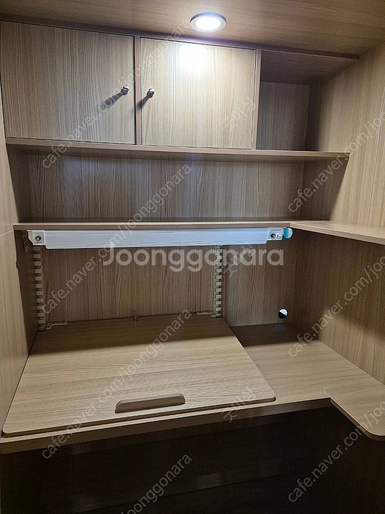 아이디어스터디 1인 독서실책상 슬라이딩도어 슐레이먼오크--1