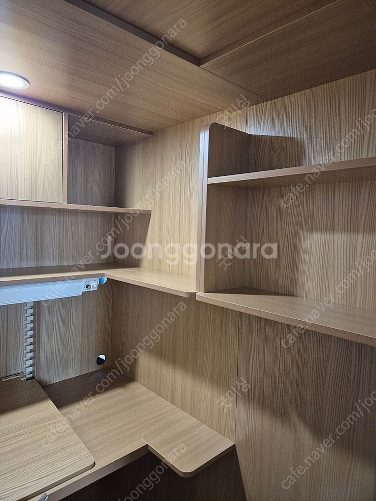 아이디어스터디 1인 독서실책상 슬라이딩도어 슐레이먼오크--2