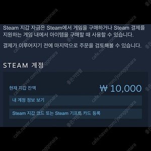 Steam 스팀게임 10,000원어치 게임 선물