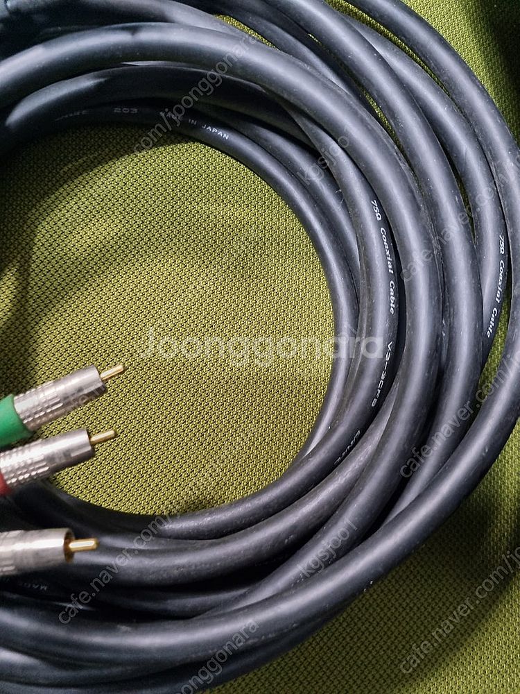 일본제 카나레 Canare 컴포넌트 rca 케이블 V3...--3