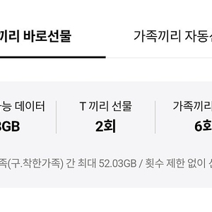 Skt 데이터 선물하기 2gb