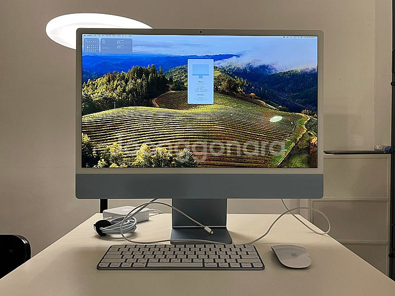 아이맥 블루 24형, M1, 2021년 8GB, 512...--0
