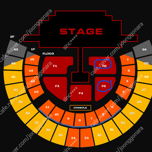 2NE1 투애니원 4/12 4/13 Floor VIP F2 F5구역 1석(단석) 양도 네이버안전결재