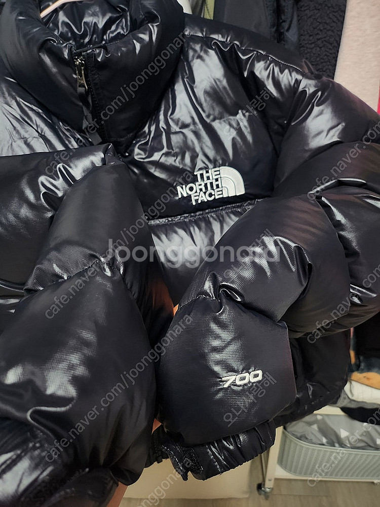 노스페이스 크롭 눕시패딩(XL)--3