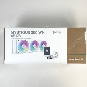 딥쿨 LCD 수랭 쿨러 미개봉 DEEPCOOL MYSTIQUE 360 ARGB (화이트) 판매합니다.