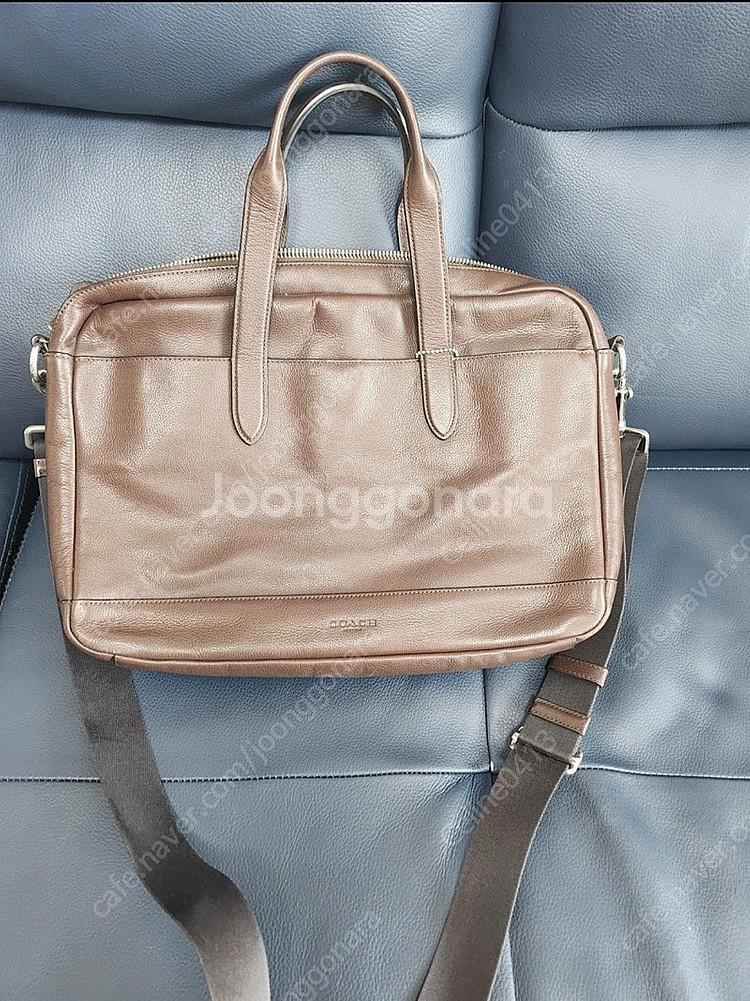코치 남성 가죽 서류가방--0