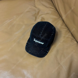 Supreme 슈프림 투톤 코듀로이 블랙 캠프캡 모자 (2Tone Corduroy Black)