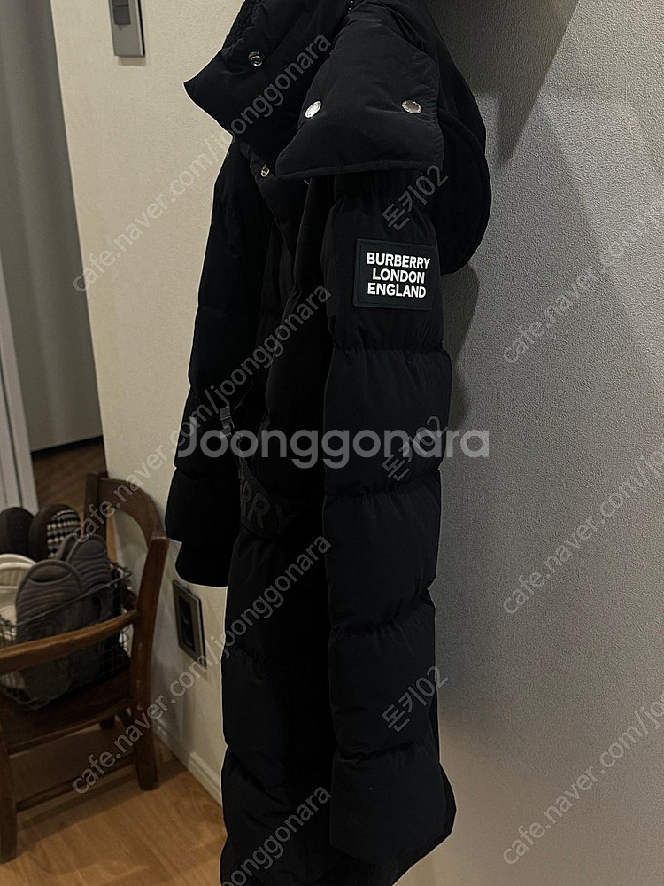 버버리 에핑햄 디태처블 여성 패딩 블랙 S 사이즈--1
