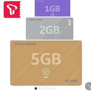 SK 데이터쿠폰 5GB 2GB