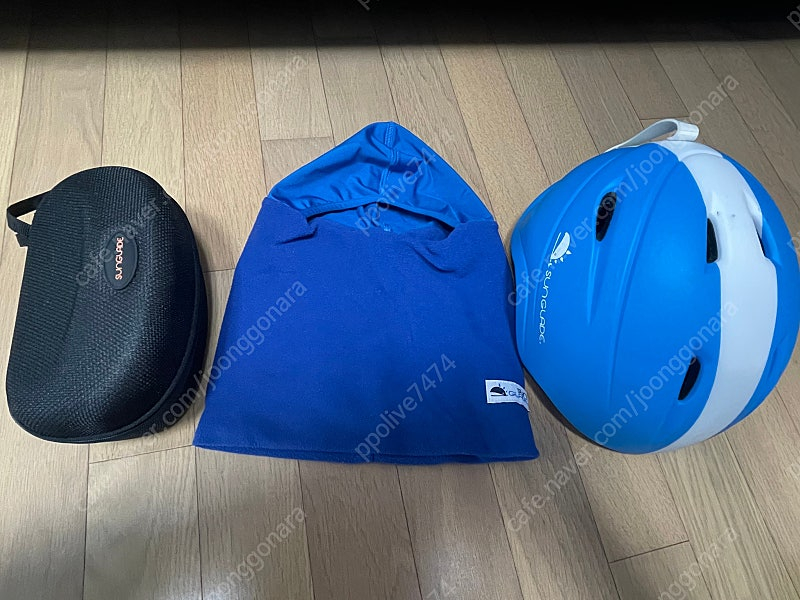 아동용 스키 헬멧 고글 세트--5