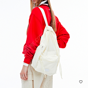 fennec DRAWSTRING BACKPACK - WHITE