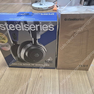 Steel series 아크티스노바7P 무선게이밍 헤드셋 + HS1 스탠드 헤드셋 거치대 (모두정품임)