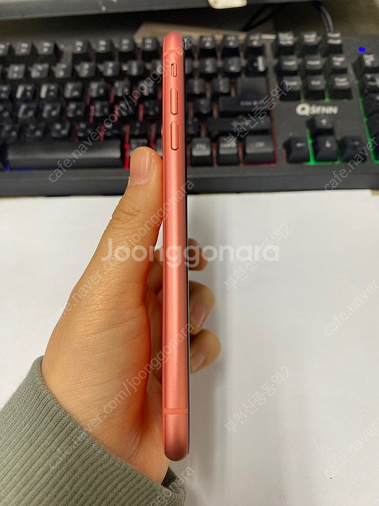 196886 아이폰XR 오렌지 SS급 128GB 무잔상...--4