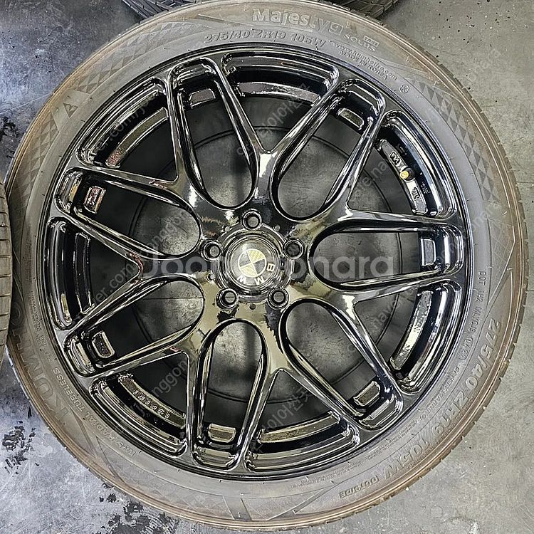 BMW7시리즈 F01 19인치 블랙유광 휠타이어셋. 7...--4