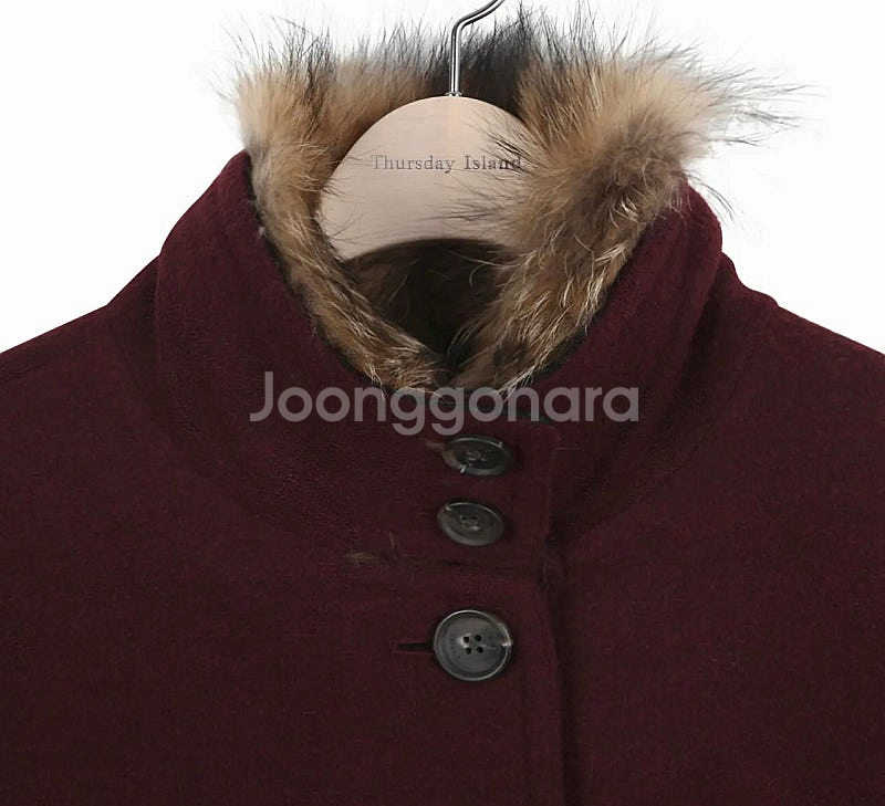 무배 새상품 M 라쿤 카라 텐트라인 코트 써스데이아일랜...--3