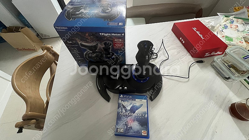 ps4 에이스컴뱃7+트러스트 마스터 호타스4(조이스틱)--0