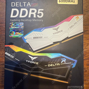 TeamGroup T-Force DDR5-6000 CL38 Delta RGB 화이트 패키지 (64GB(32Gx2)