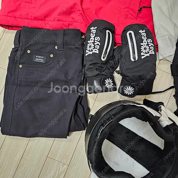 여성용 보드복 세트) 스노우보드 스키복 헬멧 엉덩이 무...--3