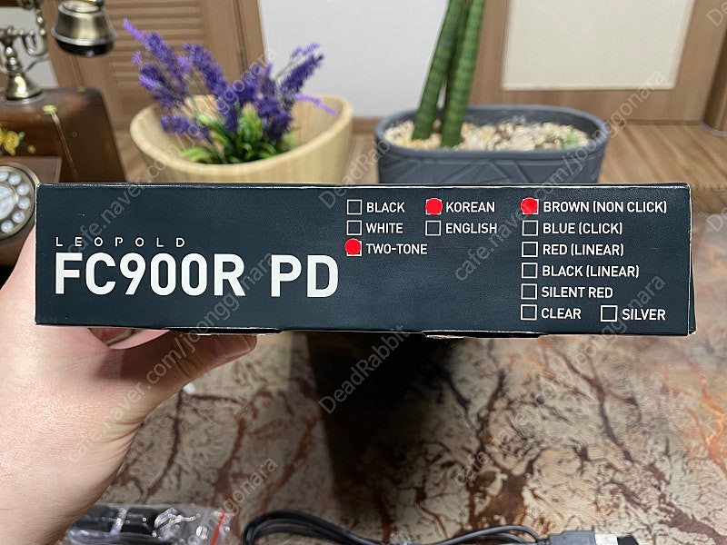 레오폴드 FC900R PD 그라파이트 화이트 풀배열 기계식 유선 키보드 갈축 포항 직거래 또는 택배 판매--1