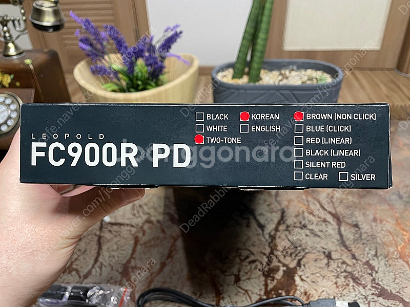 레오폴드 FC900R PD 그라파이트 화이트 풀배열 기계식 유선 키보드 갈축 포항 직거래 또는 택배 판매--1