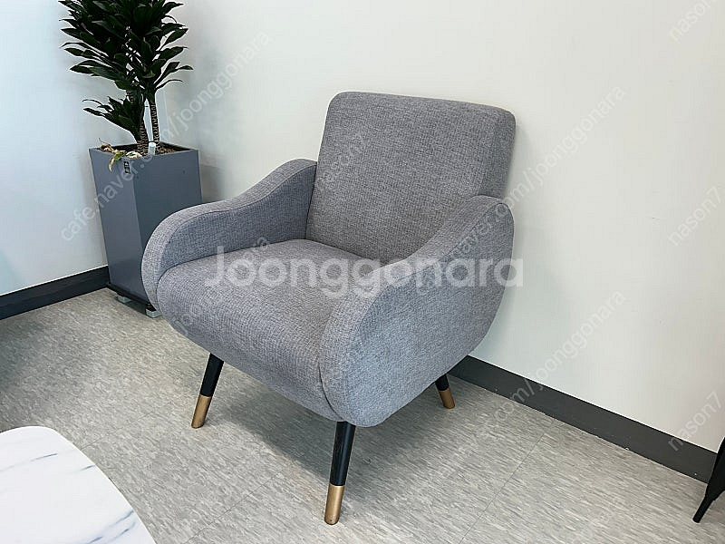 사무실용 소파 인조대리석 커피 테이블 세트--4