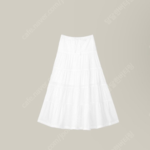 웨어웨더 sally tiered skirt - white 숏기장