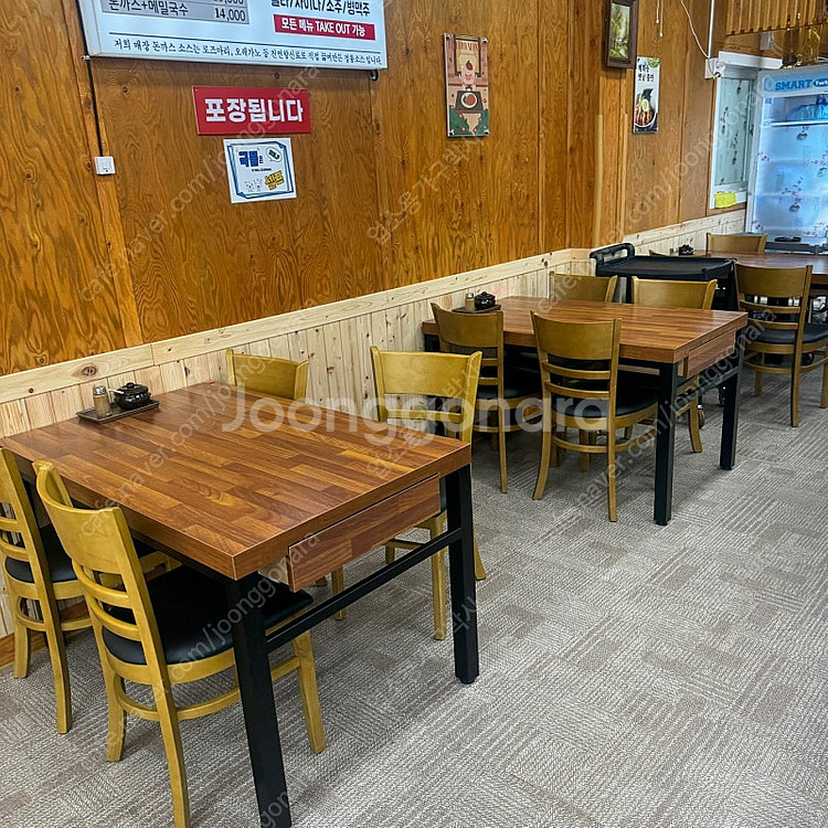 업소용 식탁 의자 철재 사출 나무 LPM 구내식당 함바...--0