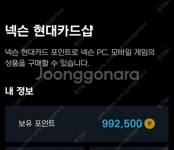 넥슨캐시 925000원 판매--0