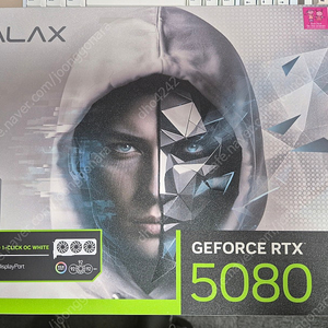 갤럭시 RTX 5080 화이트 팝니다.