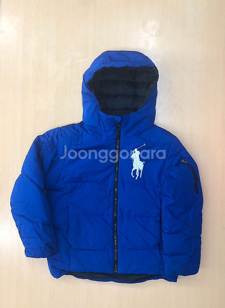 S140사이즈 폴로랄프로렌 빅포니 오리털 패딩 키즈 블...--0