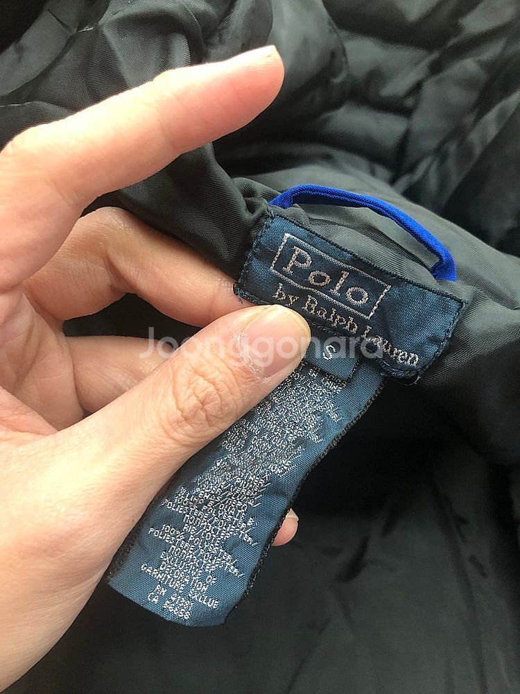 S140사이즈 폴로랄프로렌 빅포니 오리털 패딩 키즈 블...--3