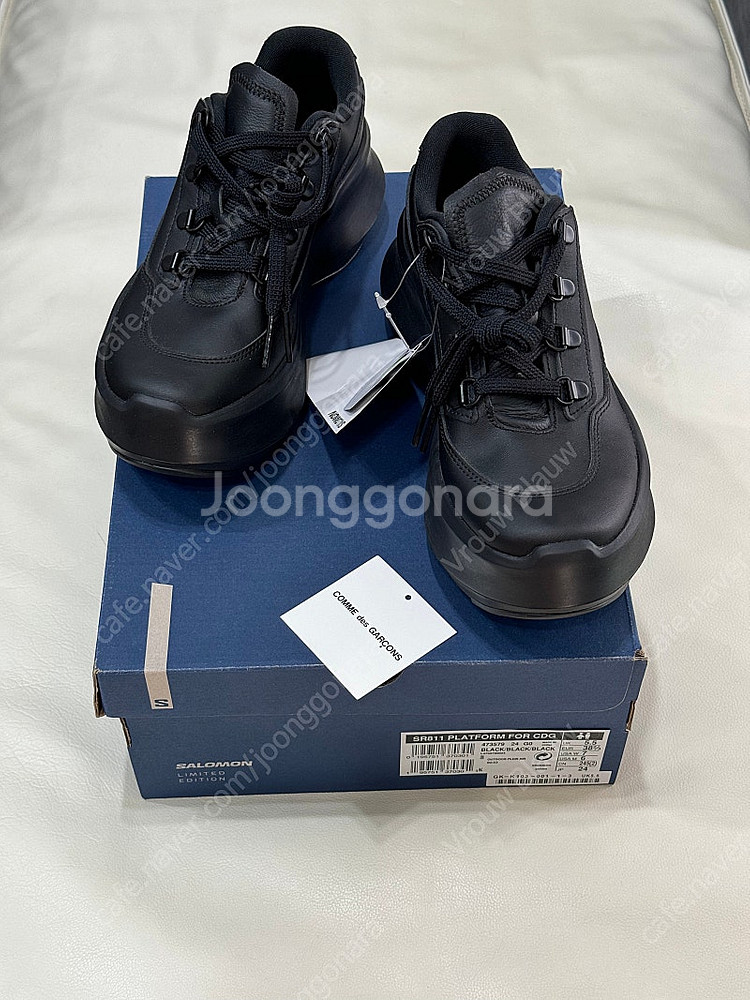 살로몬 꼼데가르송 펄사 레더 블랙 235 새상품--0