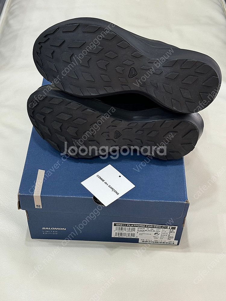 살로몬 꼼데가르송 펄사 레더 블랙 235 새상품--1