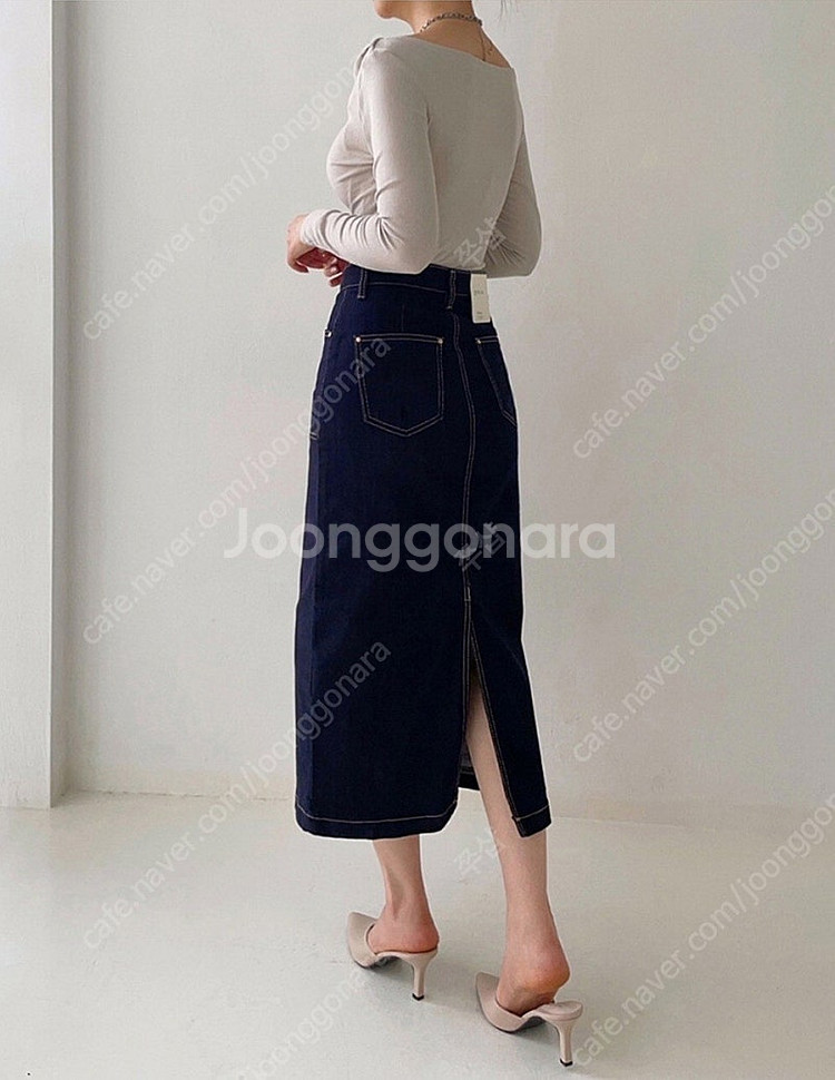 논페이드 아웃포켓 데님스커트(새상품) 미개봉--3