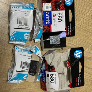 HP 잉크 680 흑백 컬러 세트
