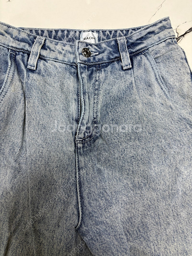 라온 데님 배기팬츠 바지--1