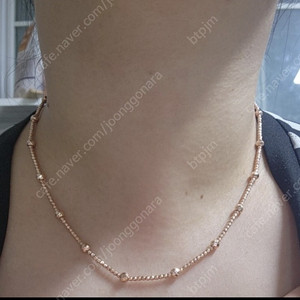 14k 커팅 볼 목걸이