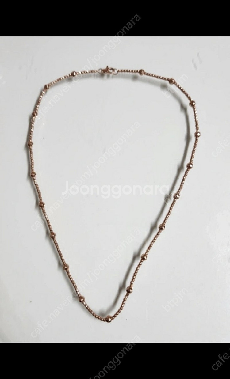 14k 커팅 볼 목걸이--1