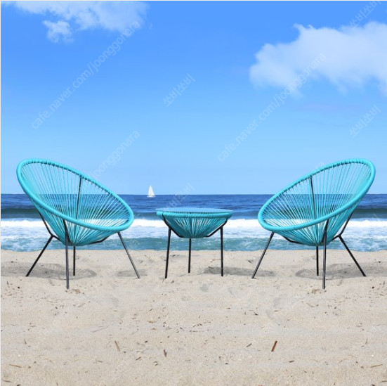 감성적인 여름 인테리어 의자 테이블 팝니다--3