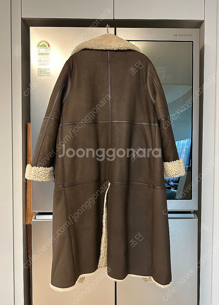 럭키슈에뜨 롱무스탕 리얼양가죽 양모--1