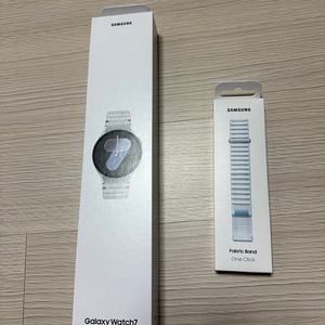 워치7 44mm 실버, 패브릭밴드 일괄 미개봉 팔아요