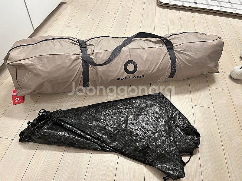 로티캠프 육각 원터치 텐트 + 그라운드 시트 판매합니다--0