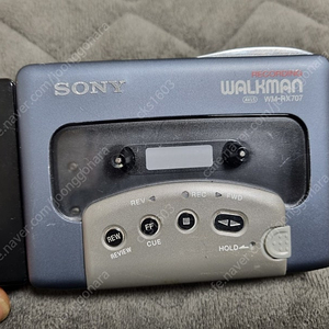 SONY 워크맨 WM-RX707 GREY BLUE색상 정상작동품 판매합니다.