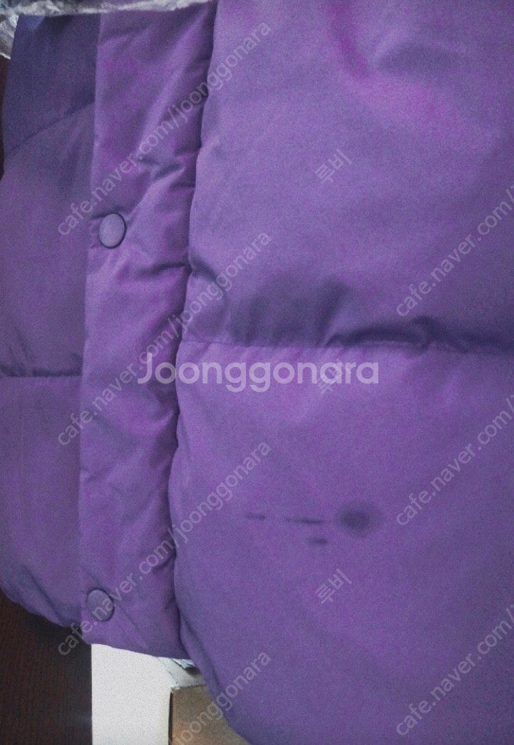 (거의 새상품)널디 롱패딩 보라 S사이즈 팝니다(남녀공용)--9